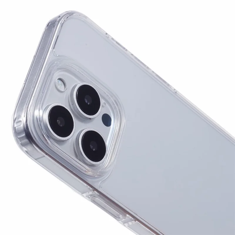 X-LEVEL For iPhone 16 Pro Case Acrylic+Silicone Anti-Scratch Clear Back Phone Cover - Transparent