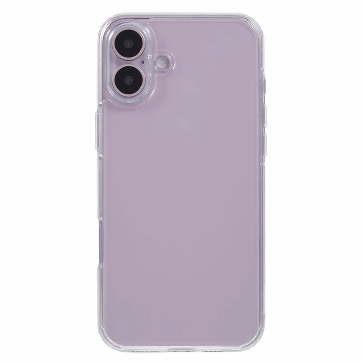 Niveau x Pour Iphone 16 Plus Case Acrylique + Silicone Anti-cratch Couverture du Téléphone Arrière - Transparent