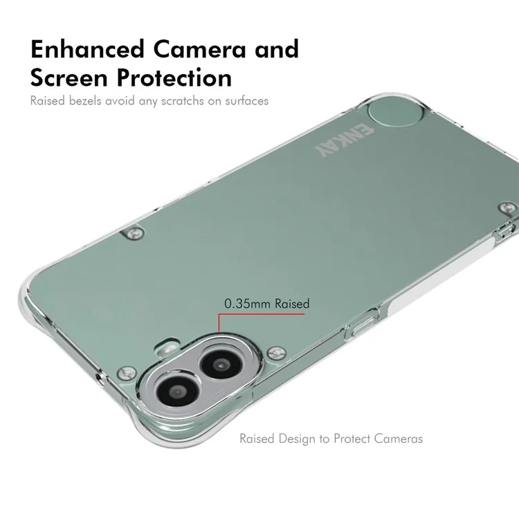 ENKAY HAT PRINCE Para Nada CMF Phone 1 Clear Case TPU Phone Cover Corner Airbag Proteção Contra Quedas