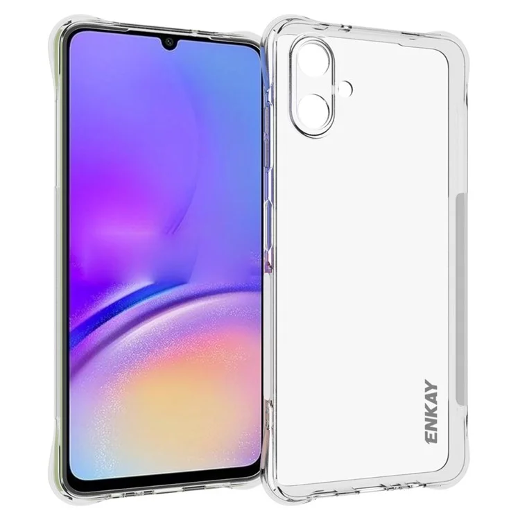 ENKAY HAT PRINCE per Samsung Galaxy A06 Custodia Clear Case TPU Copertura Telefonica Protezione Caduta Angolare Airbag