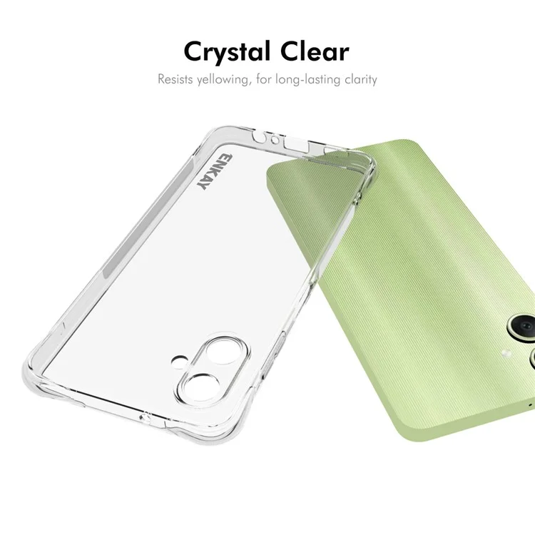 ENKAY HAT PRINCE per Samsung Galaxy A06 Custodia Clear Case TPU Copertura Telefonica Protezione Caduta Angolare Airbag