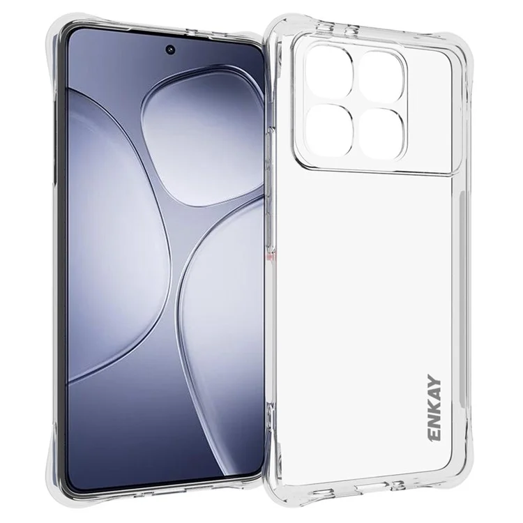 ENKAY HAT PRINCE Für Xiaomi Redmi K70 Ultra Clear Case TPU Handyhülle Eckenairbag Fallschutz