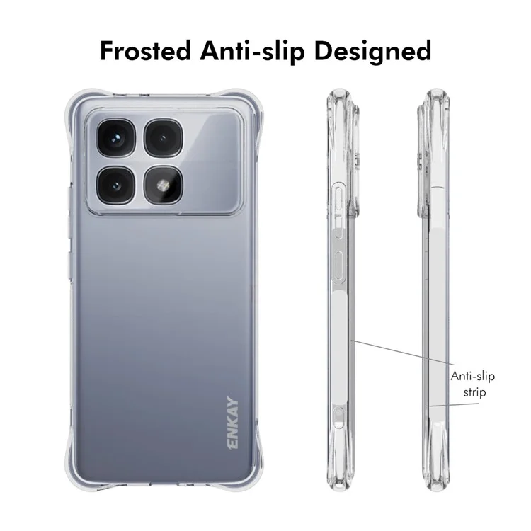ENKAY HAT PRINCE Für Xiaomi Redmi K70 Ultra Clear Case TPU Handyhülle Eckenairbag Fallschutz