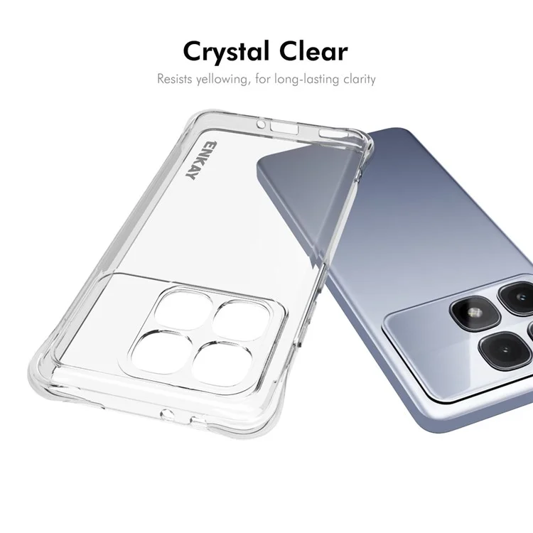 ENKAY HAT PRINCE Für Xiaomi Redmi K70 Ultra Clear Case TPU Handyhülle Eckenairbag Fallschutz