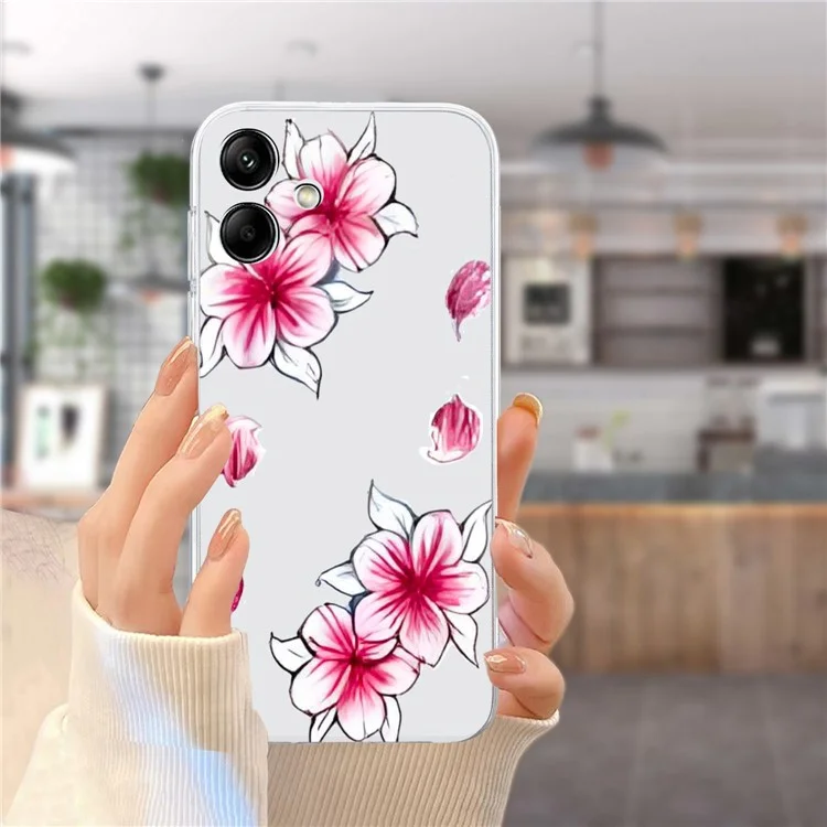 Für Samsung Galaxy A06 Case Pattern Printing Soft TPU Back Phone Cover - Sakura