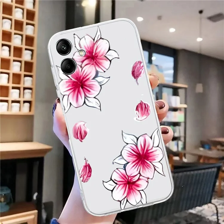 Für Samsung Galaxy A06 Case Pattern Printing Soft TPU Back Phone Cover - Sakura