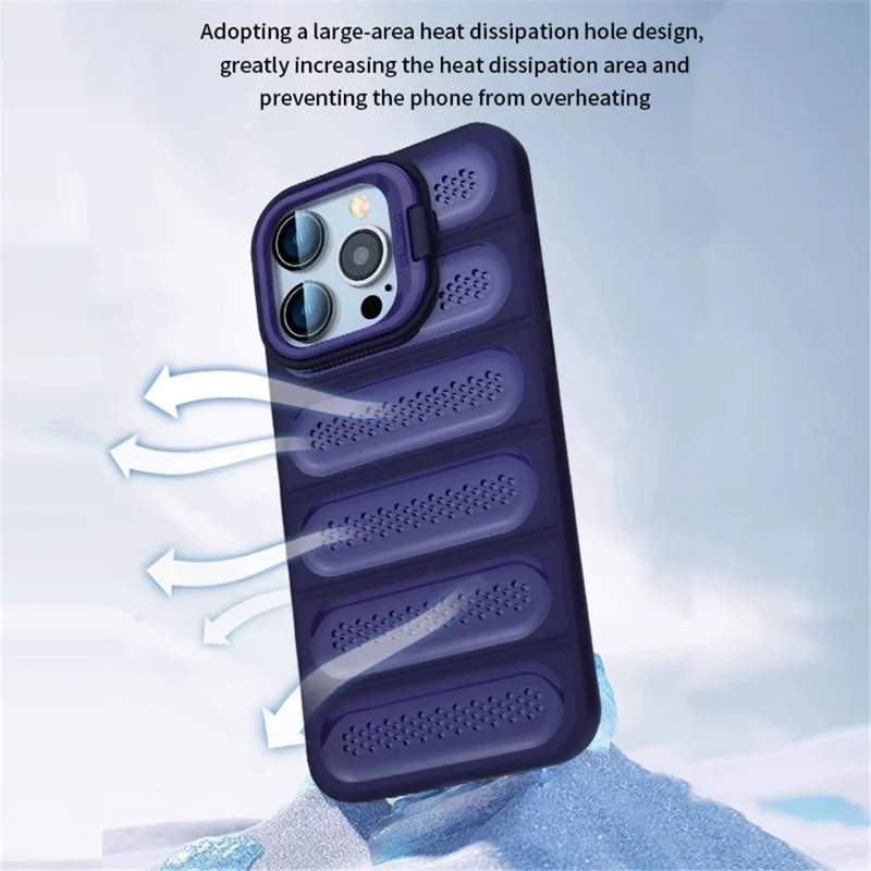 Pour L'iphone 16 Pro Dissipation de Thermos - Orange Transparent