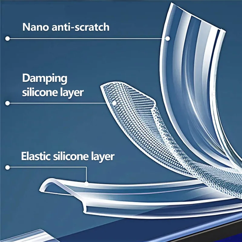 KALEBOL For iPhone 14 Pro Max Case 1.5mm TPU Transparent Anti-Drop Phone Cover