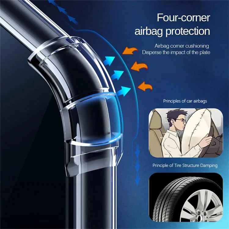 Kalelbol KLB001 Para Iphone 14 Pro Case 1.5 mm TPU Cubierta de Teléfono Anti-drop Transparente