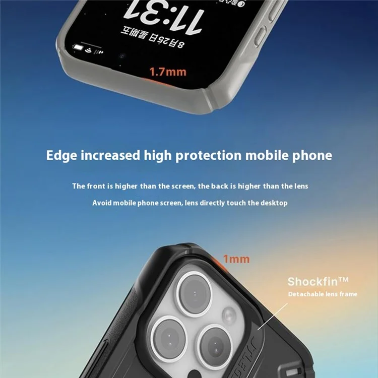 Jtlegend Rex Pro Kooling Mag Series Для Iphone 16 Pro Magnetic Case PC+TPU Shockper Phone Cope - Хаки