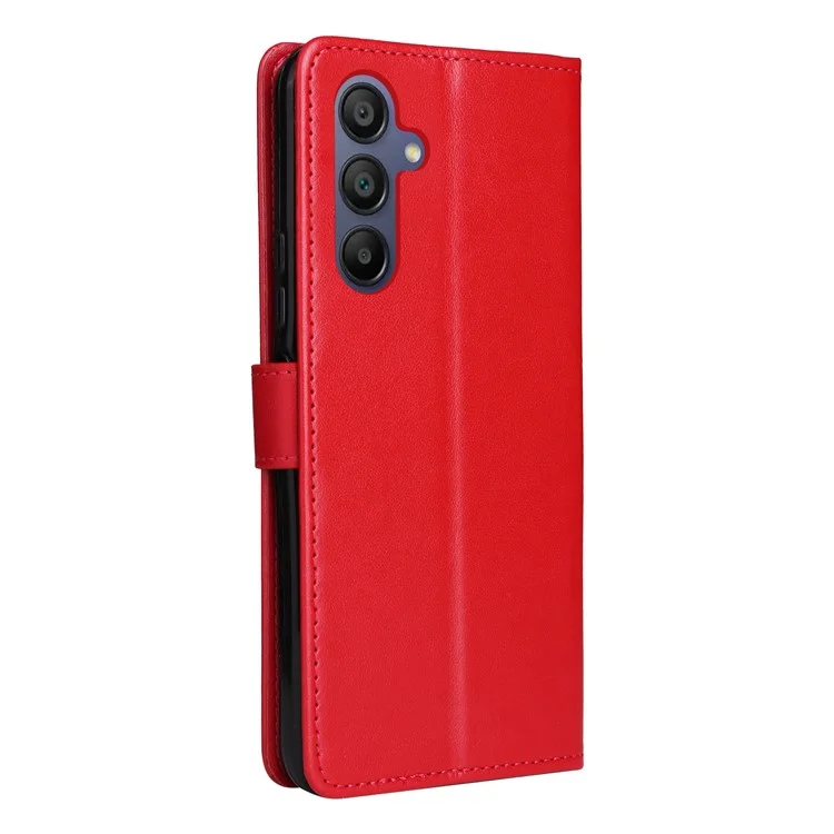 KT Imprinting Flower Series-4 Per Samsung Galaxy A16 5G / A16 4G Custodia Cat Bee Pattern Flip Leather Phone Cover - Rosso