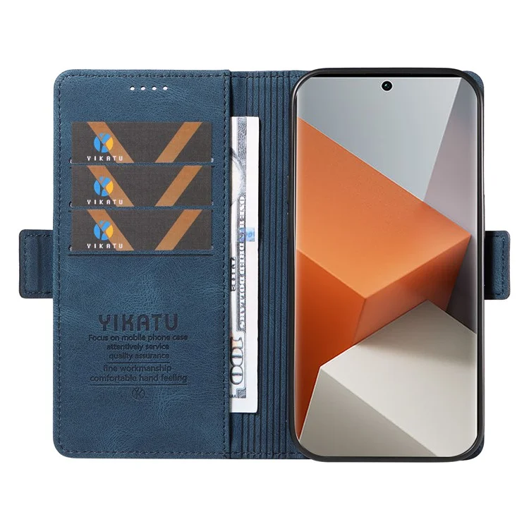 Yikatu YK-005 Для Xiaomi Redmi Note 13 Pro+ 5G Case PU - Синий