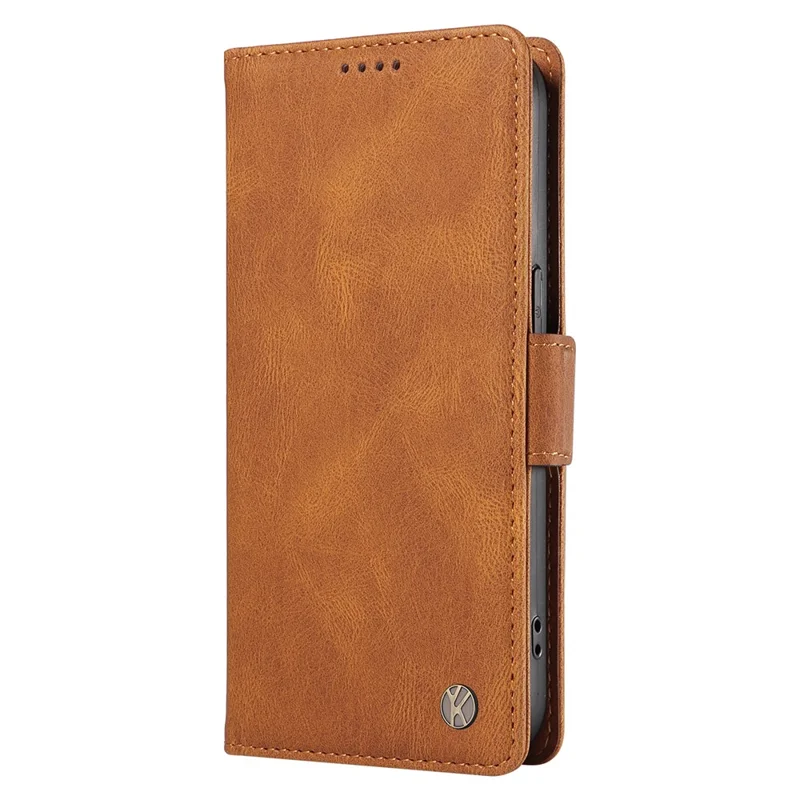 YIKATU YK-005 Für Xiaomi Redmi K70 Ultra Hülle PU-Leder Geldbörse Telefonhülle Berührungsgefühl - Braun
