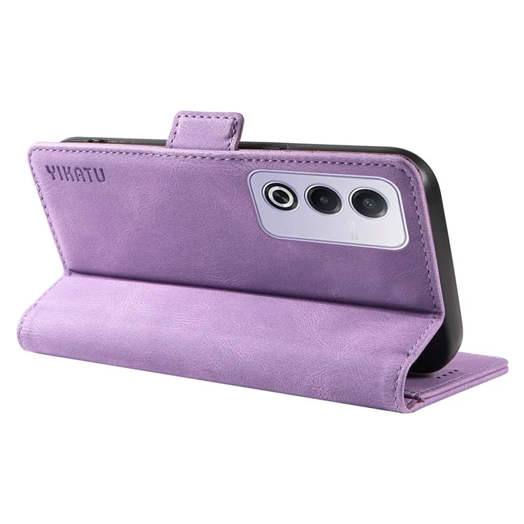 YIKATU YK-005 für Oppo A3 Pro (Global) 5G Hülle Leder Geldbörse Handyhülle Touchfühlendes - Lila