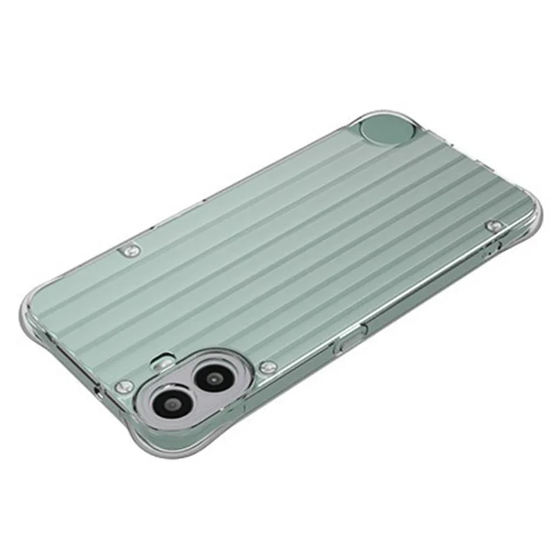 Bulk Buy 10Pcs / Pack For Nothing CMF Phone 1 Case Corrugated Texture TPU Protective Phone Cover - Transparent