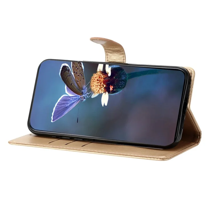 Для OnePlus Nord 4 Case Butterfly Цветочный Защитник PU - Золото
