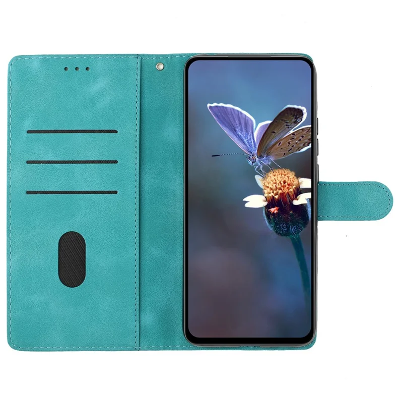 For Sony Xperia 1 VI Case Butterfly Flower Pattern Skin-Touch Leather Phone Cover - Green