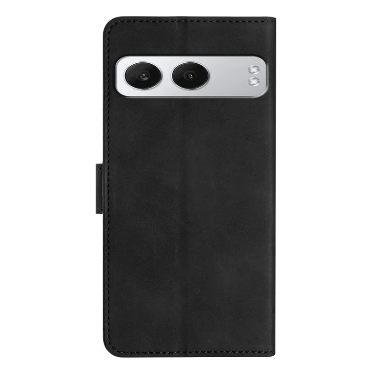 Para OnePlus Nord 4 Case Impressa Butterfly Leather Carteira Tampa - Preto