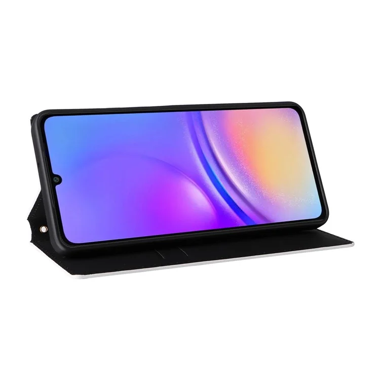 Für Samsung Galaxy A06 Wallet Case Rhombus Geprägtes Leder Handyhülle - Silber
