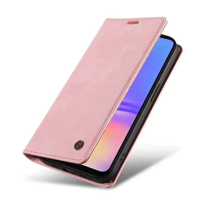 YIKATU YK-006 Per Samsung Galaxy A06 Custodia Portafoglio Pelle Grana Litchi Custodia per Telefono Magnetica Auto-Absorbed - Pink