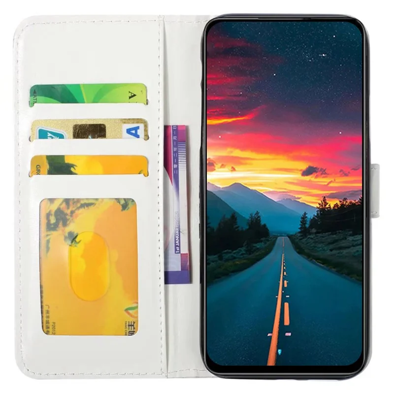 For Honor 200 5G Case 3D Creative Pattern PU Leather Stand Phone Cover - Triangle Marble