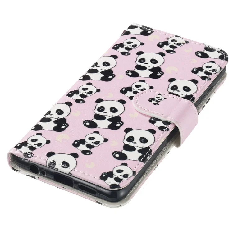 Per Samsung Galaxy A06 Case Pattern Leather Wallet Phone Cover con porta carte - Panda