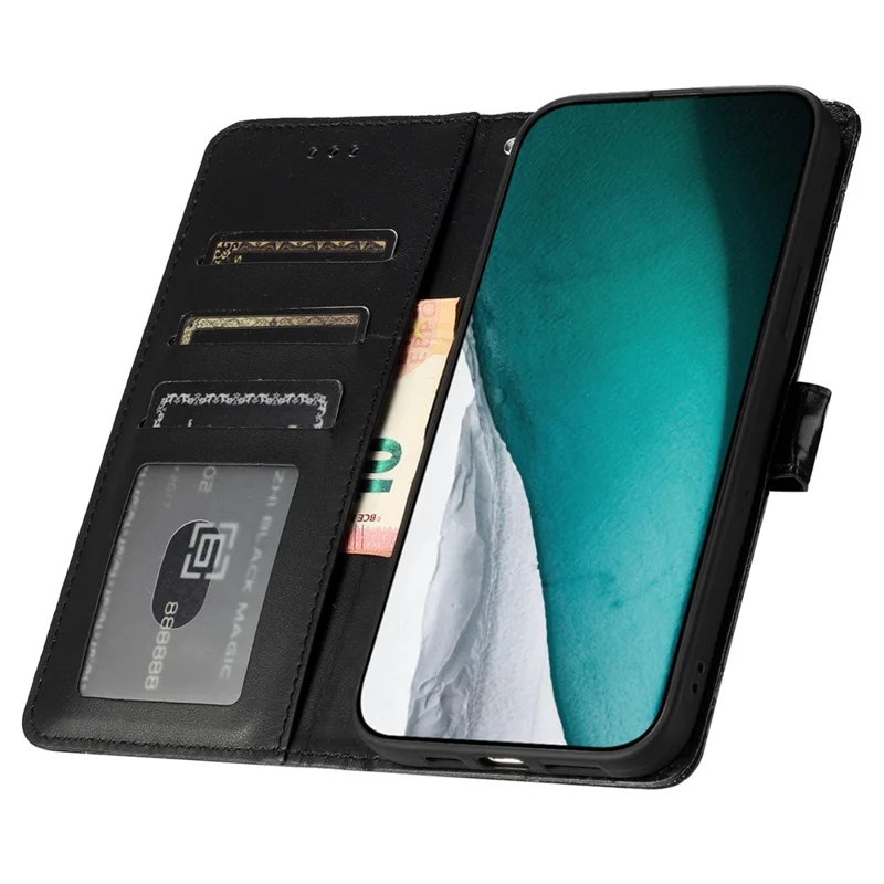 Per Samsung Galaxy A06 Case Classic Crocodile Pattern PU Leather Phone Cover - Nero