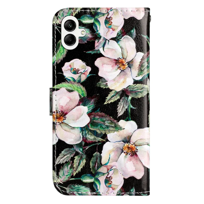 For Samsung Galaxy A07 4G / A06 5G / A06 4G Wallet Case Printed Pattern Design Leather Phone Cover - Magnolia