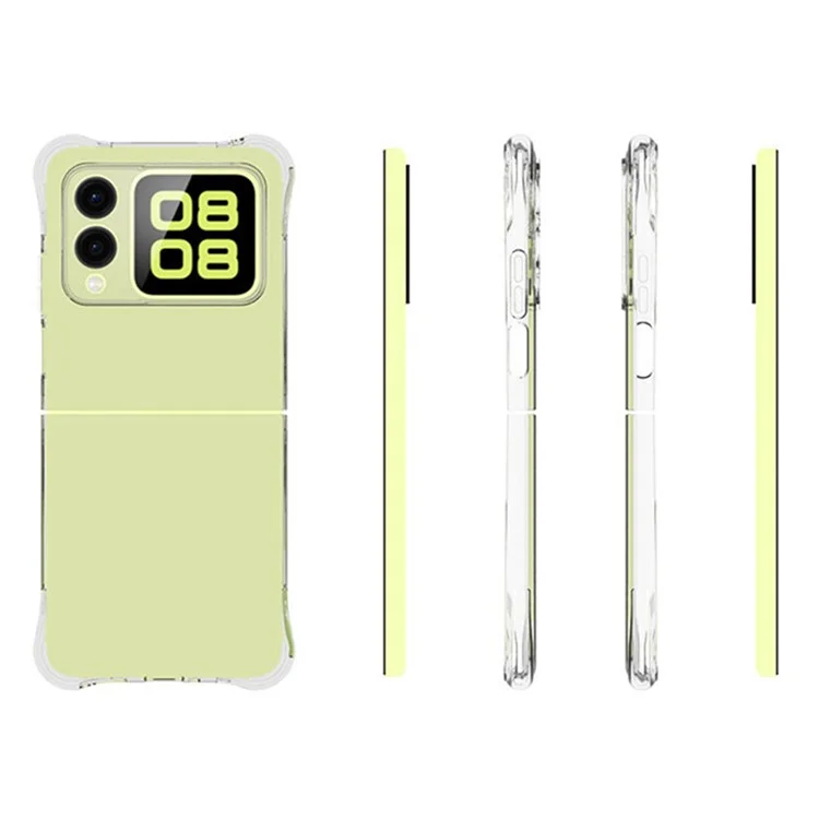 For Huawei nova Flip 5G Case Transparent Flexible 2.0mm TPU Phone Cover
