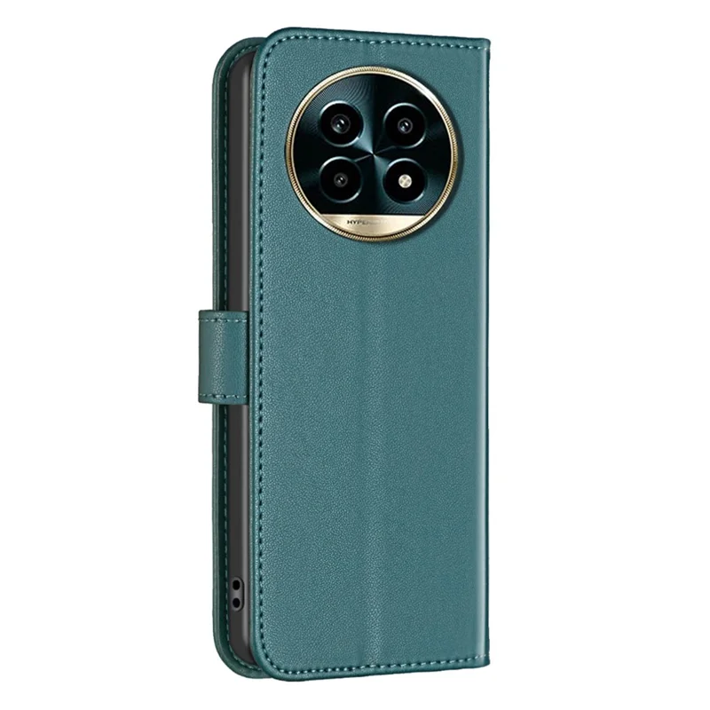 BINFEN COLOR BF17 For Realme 13 Pro 5G (Global) / 13 Pro+ 5G (Global) Case Wallet Folio Flip Leather Cover - Green