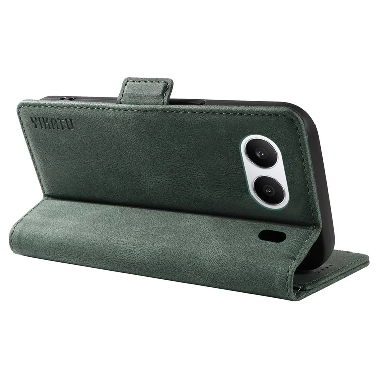 Yikatu Yk-005 Для OnePlus Nord 4 Case pu Кожаный Кожаный Кошель - Зеленый