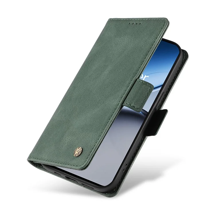 Yikatu Yk-005 Для OnePlus Nord 4 Case pu Кожаный Кожаный Кошель - Зеленый