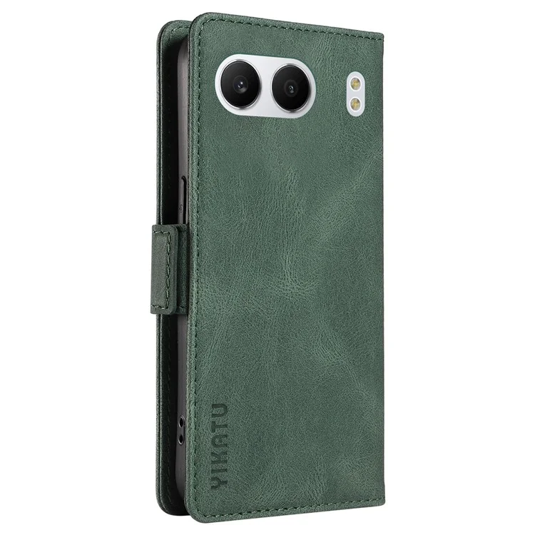 Yikatu Yk-005 Для OnePlus Nord 4 Case pu Кожаный Кожаный Кошель - Зеленый
