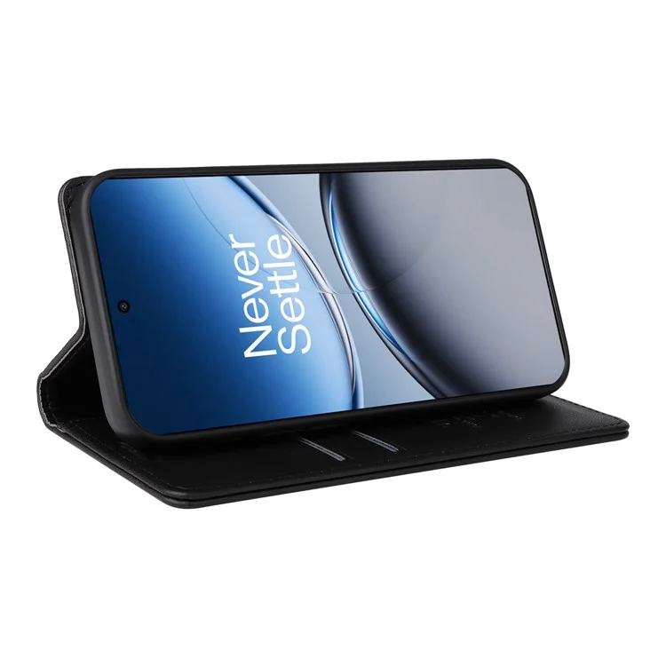 YIKATU YK-001 For OnePlus Nord 4 Case Stand Leather Phone Cover Strong Magnetic Closure - Black