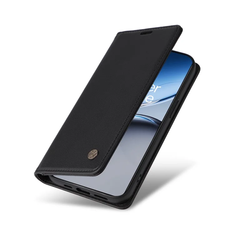YIKATU YK-001 For OnePlus Nord 4 Case Stand Leather Phone Cover Strong Magnetic Closure - Black