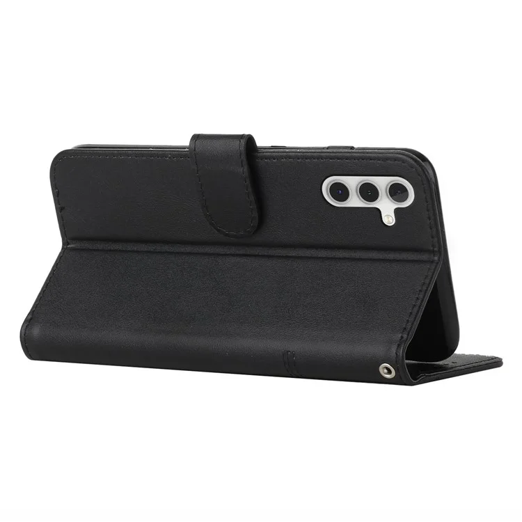 Per Samsung Galaxy A16 5G / A16 4G Case Stand Flip Protective Leather Phone Cover - Nero