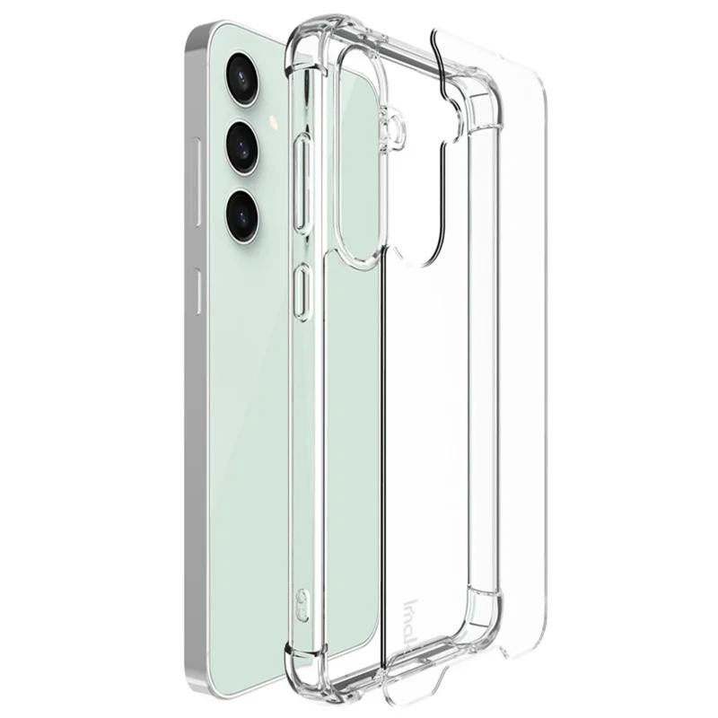 IMAK Para Samsung Galaxy S24 FE Case PC+TPU Capa de Telefone À Prova de Choque Transparente