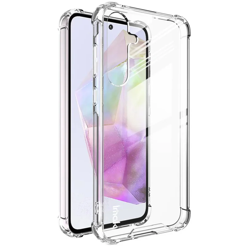 IMAK til Samsung Galaxy A55 5G Case PC+TPU stødfast klart telefonhylster