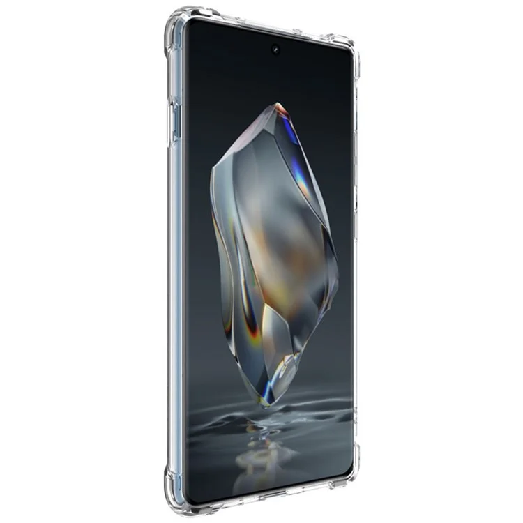 Imak Pour Oneplus Ace 3 5g / 12r 5G Boîtier pc + Tpu Couverture de Téléphone Transparent à L'amortisseur Tpu