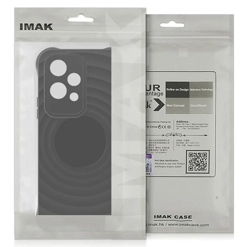 IMAK UC-6 Series for iPhone 16 Case Water Drop Texture Anti-Skid Matte TPU Cover - Matte Black