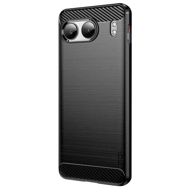 MOFI JK TPU Series-1 Per OnePlus Nord 4 Case Carbon Fiber Texture TPU Soft Phone Cover - Black