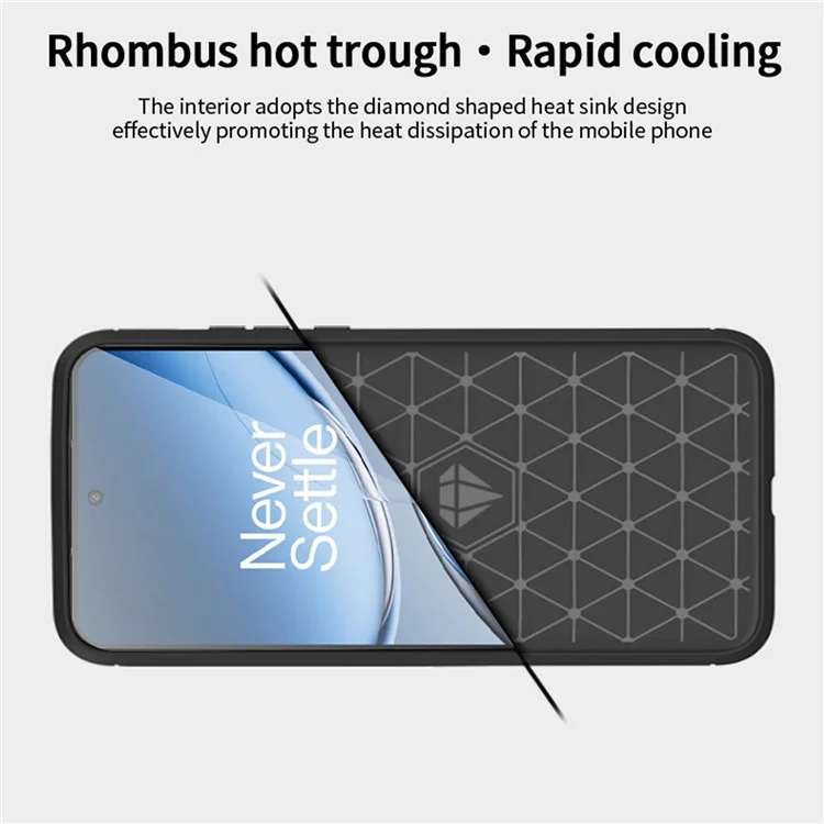 MOFI JK TPU Series-1 Per OnePlus Nord 4 Case Carbon Fiber Texture TPU Soft Phone Cover - Black