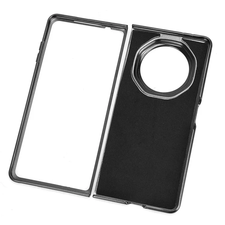 For Honor Magic V3 5G Coque Texture de Litchi Cuir PU + Couverture de Téléphone PC - Noir