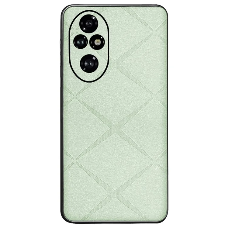 For Honor 200 Pro 5G Case Precise Lens Protection Leather Back Phone Cover - Green