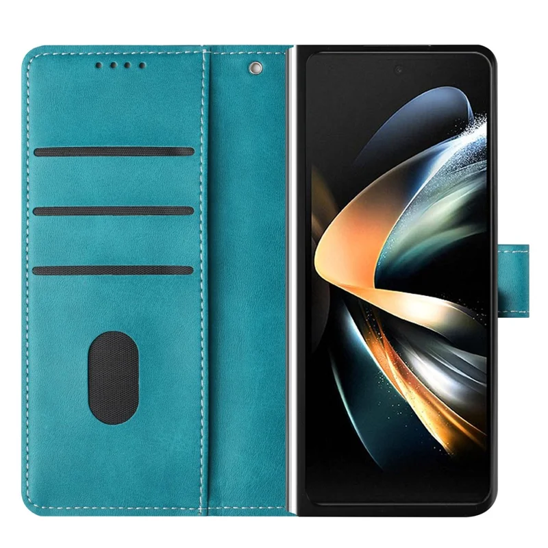 For Samsung Galaxy Z Fold6 5G Case Stand Wallet Folio PU Leather Phone Cover - Green