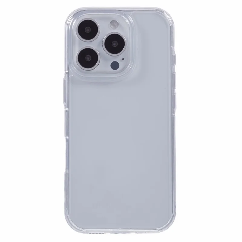 X-LEVEL For iPhone 16 Pro Max Case Acrylic+Silicone Anti-Scratch Clear Back Phone Cover - Transparent