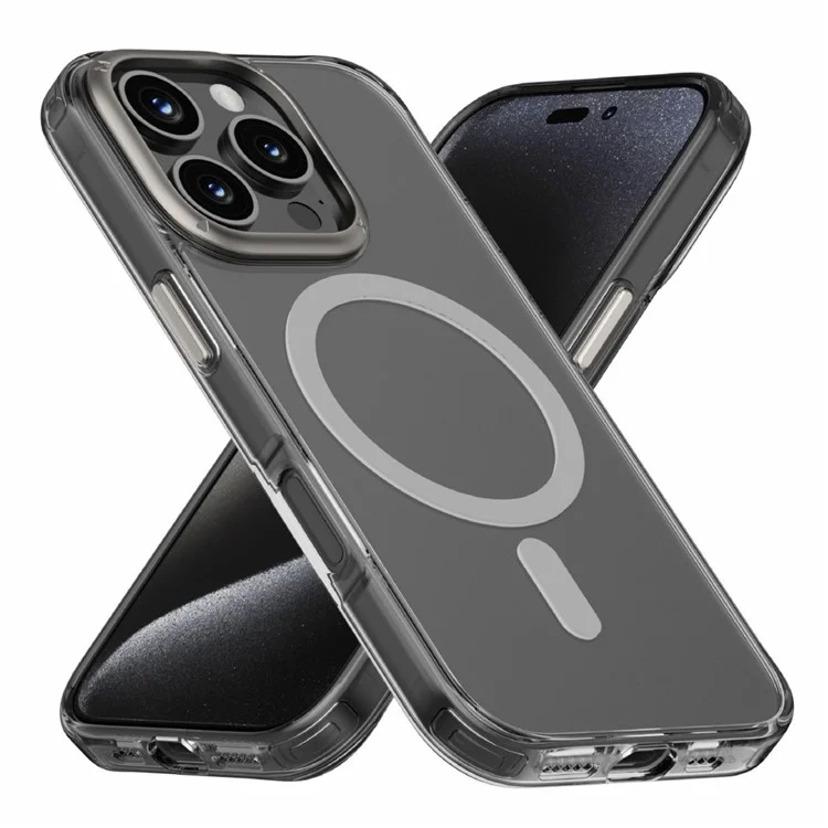 MOMAX MXAP24 For iPhone 16 Pro Magnetic Case Compatible with MagSafe TPU+PC Clear Phone Cover