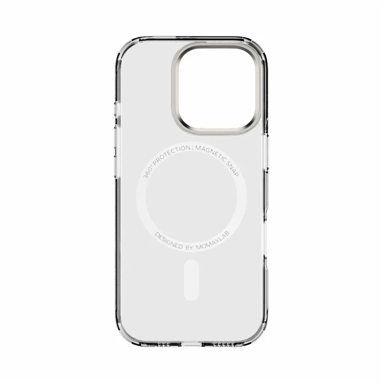 MOMAX MXAP24 For iPhone 16 Pro Magnetic Case Compatible with MagSafe TPU+PC Clear Phone Cover