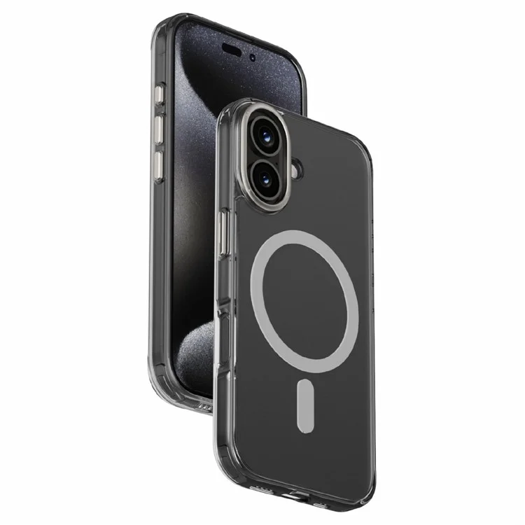 MOMAX MXAP24 For iPhone 16 Plus Magnetic Case Compatible with MagSafe TPU+PC Clear Phone Cover