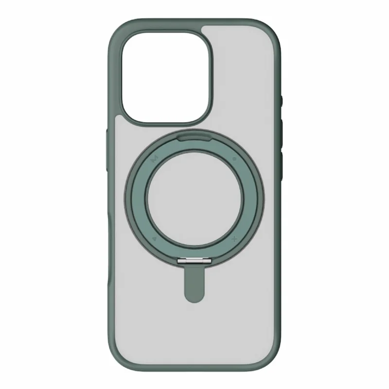 MOMAX MRAP24 Для Iphone 16 Pro Magnetic Case Tpu+пк Кольцо Для Подставки Для Телефона. - Зеленый